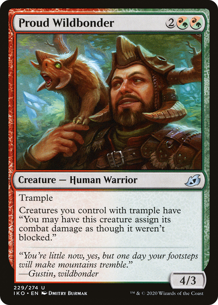 Proud Wildbonder [Ikoria: Lair of Behemoths] Foil