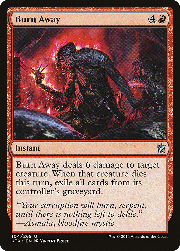 Burn Away [Khans of Tarkir] Foil
