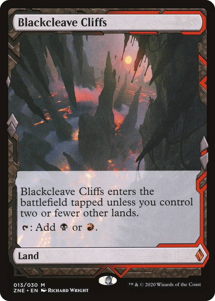 Blackcleave Cliffs (Expeditions) [Zendikar Rising Expeditions] Foil