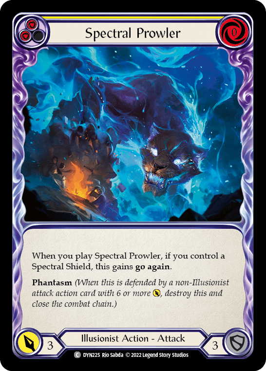 Spectral Prowler (Yellow) [DYN225] (Dynasty)  Rainbow Foil
