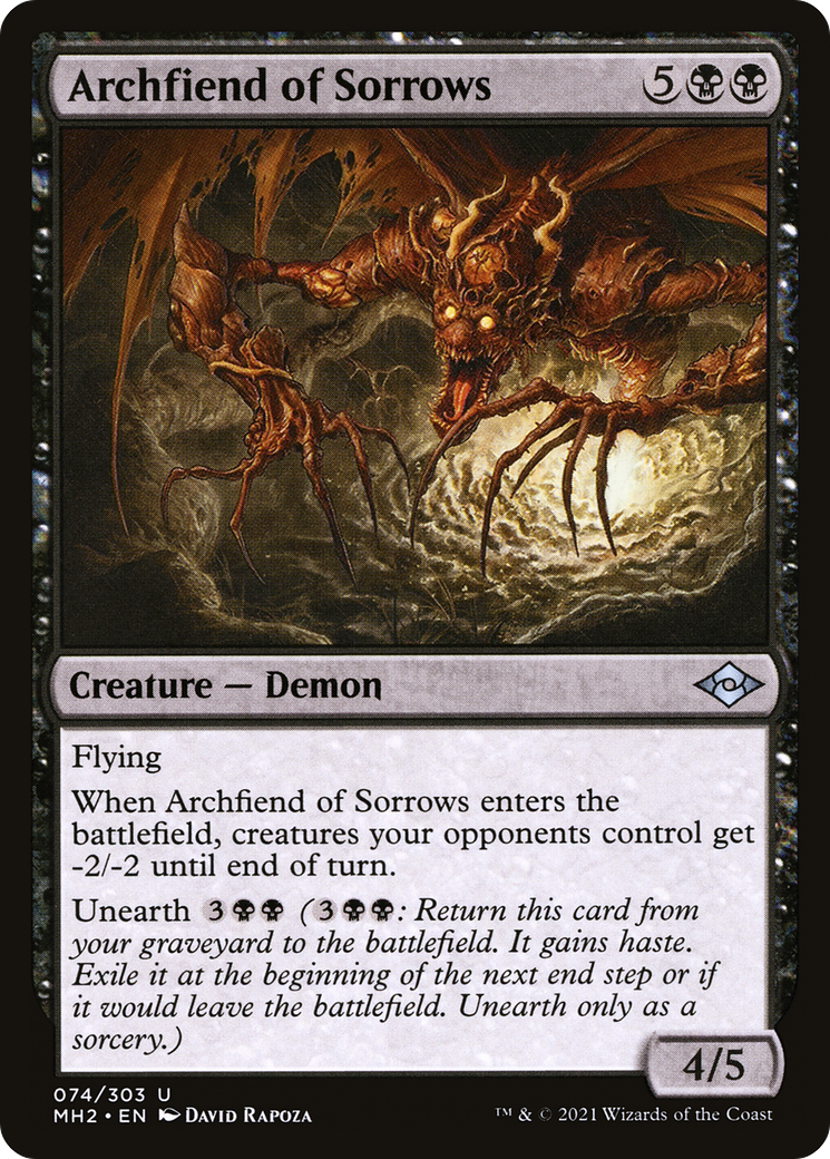 Archfiend of Sorrows [Modern Horizons 2] Foil