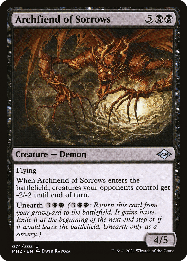 Archfiend of Sorrows [Modern Horizons 2] Foil