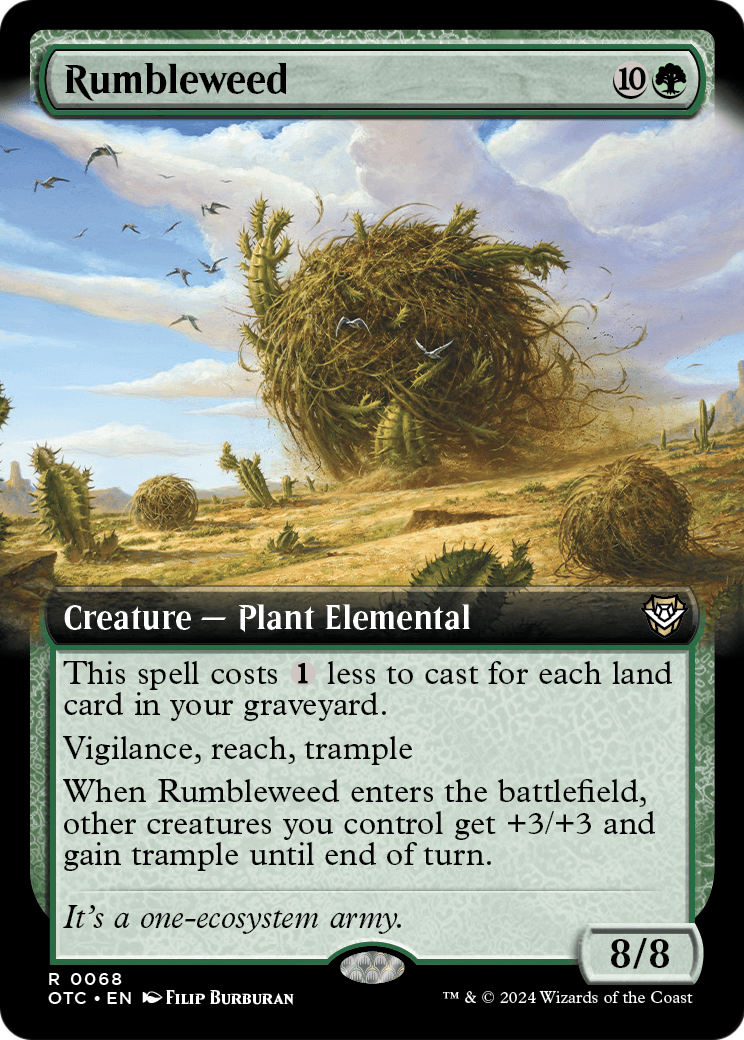 Rumbleweed (Extended Art) [Outlaws of Thunder Junction Commander] Foil