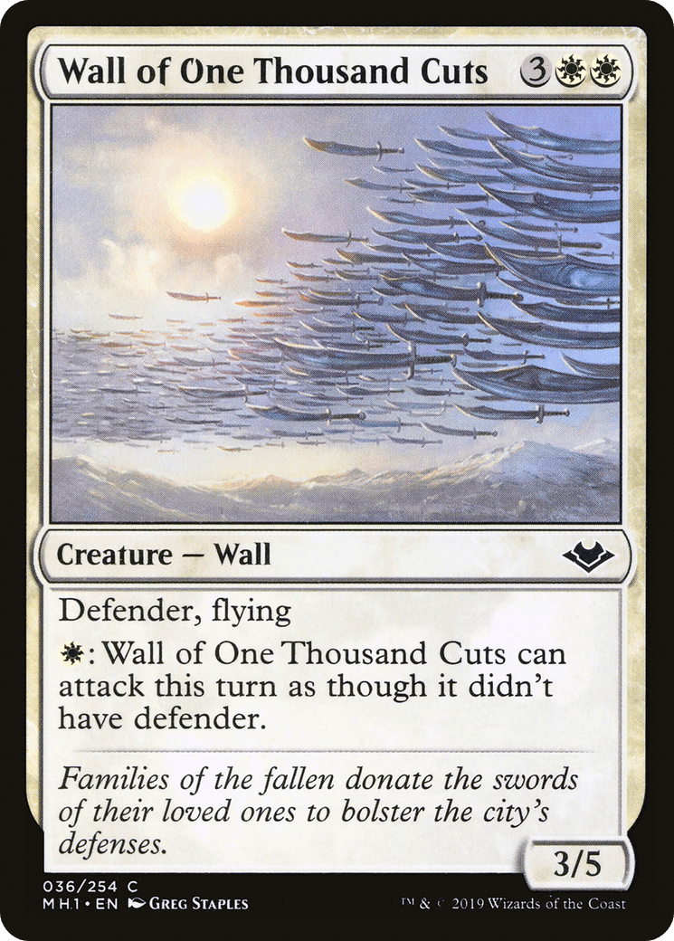 Wall of One Thousand Cuts [Modern Horizons] Foil
