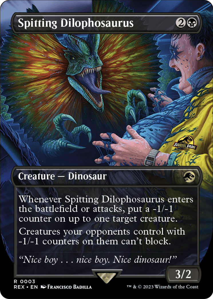 Spitting Dilophosaurus (Borderless) [Jurassic World Collection] Foil