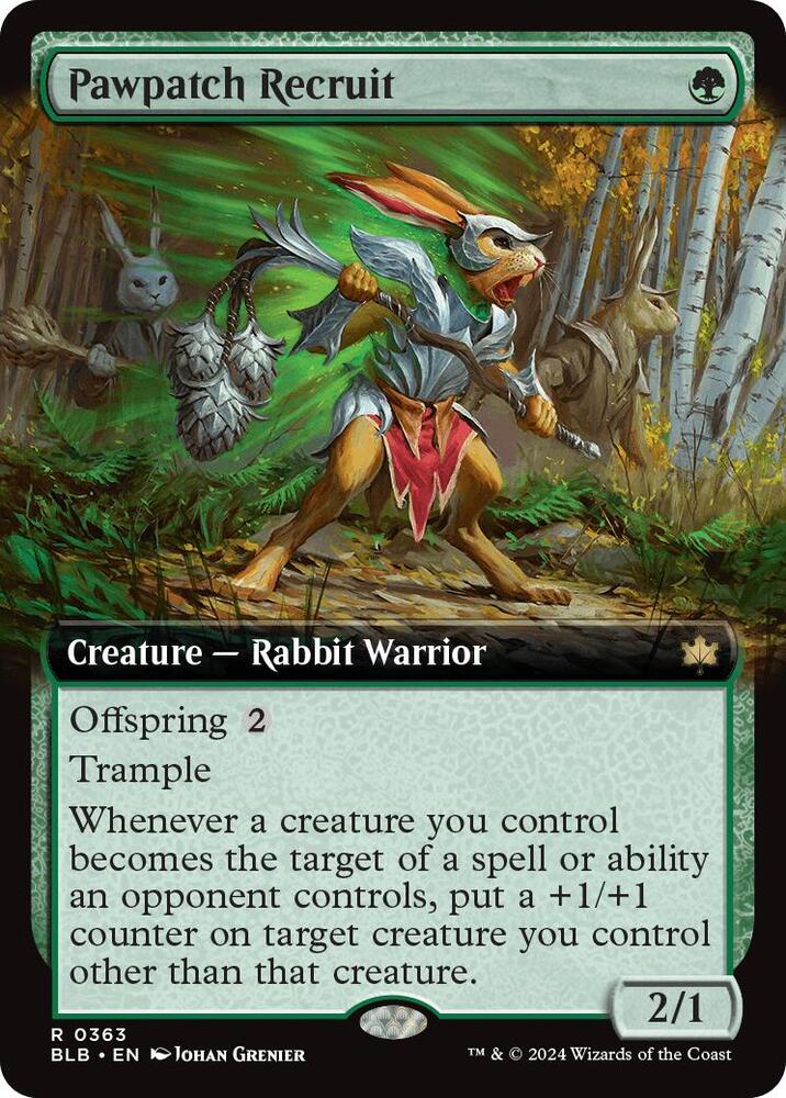 Pawpatch Recruit 363 (Bloomburrow)  - Extended Art Foil