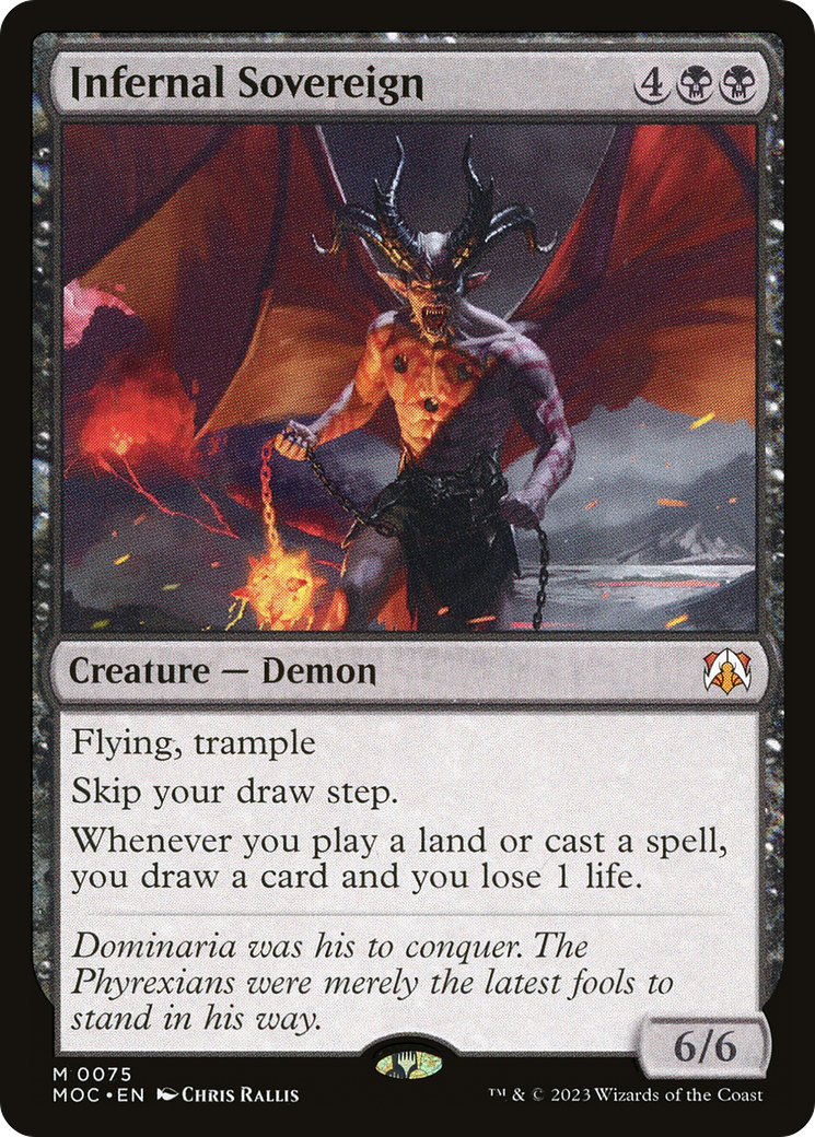 Infernal Sovereign [March of the Machine Commander] Foil