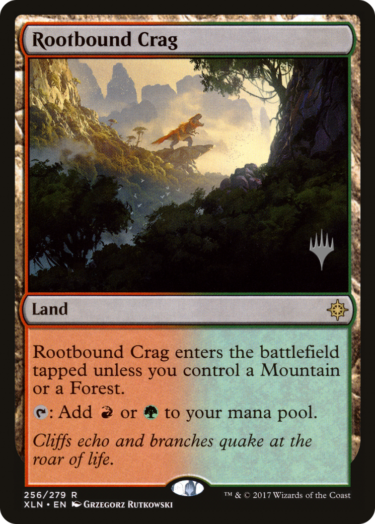 Rootbound Crag (Promo Pack) [Ixalan Promos] Foil