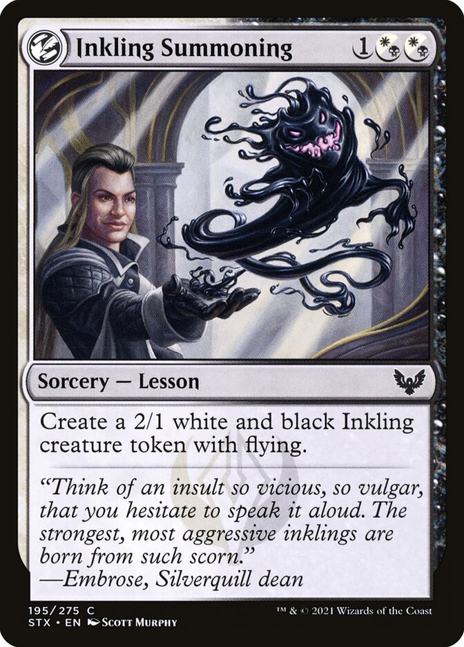 Inkling Summoning 195 (Strixhaven: School of Mages)  - Foil