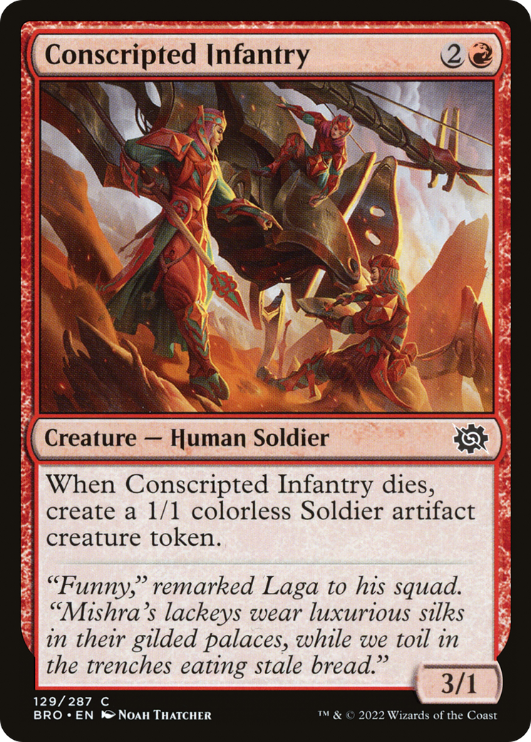 Conscripted Infantry [The Brothers' War] Foil