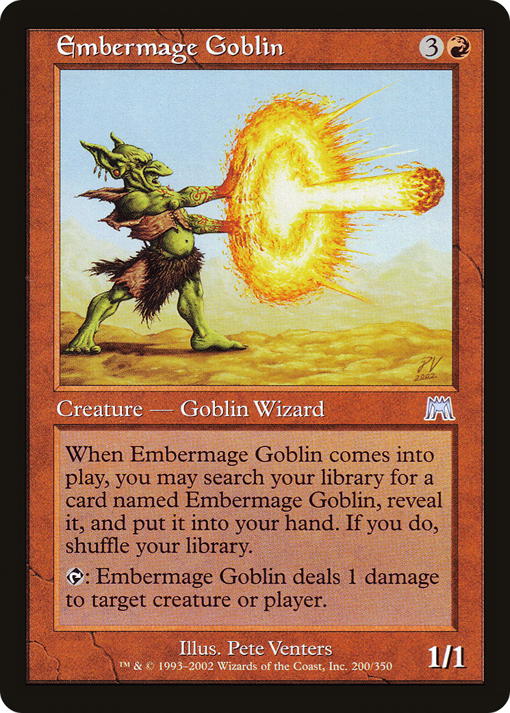 Embermage Goblin (200) [Onslaught]  Foil