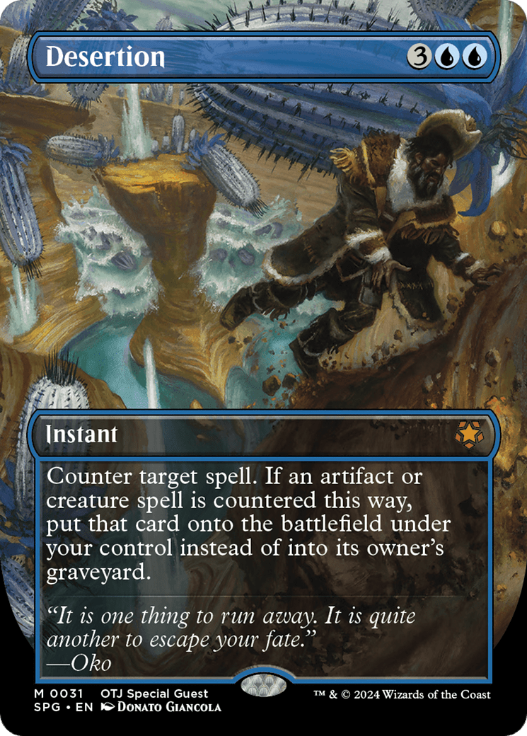 Desertion (Borderless) [Outlaws of Thunder Junction Special Guests] Foil