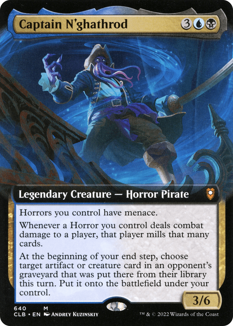 Captain N'ghathrod (Extended Art) [Commander Legends: Battle for Baldur's Gate]