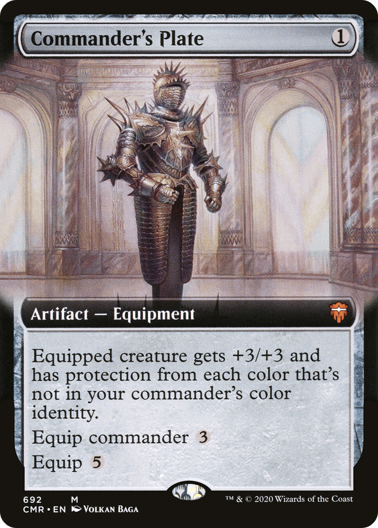 Commander's Plate (Extended Art) [Commander Legends] Foil