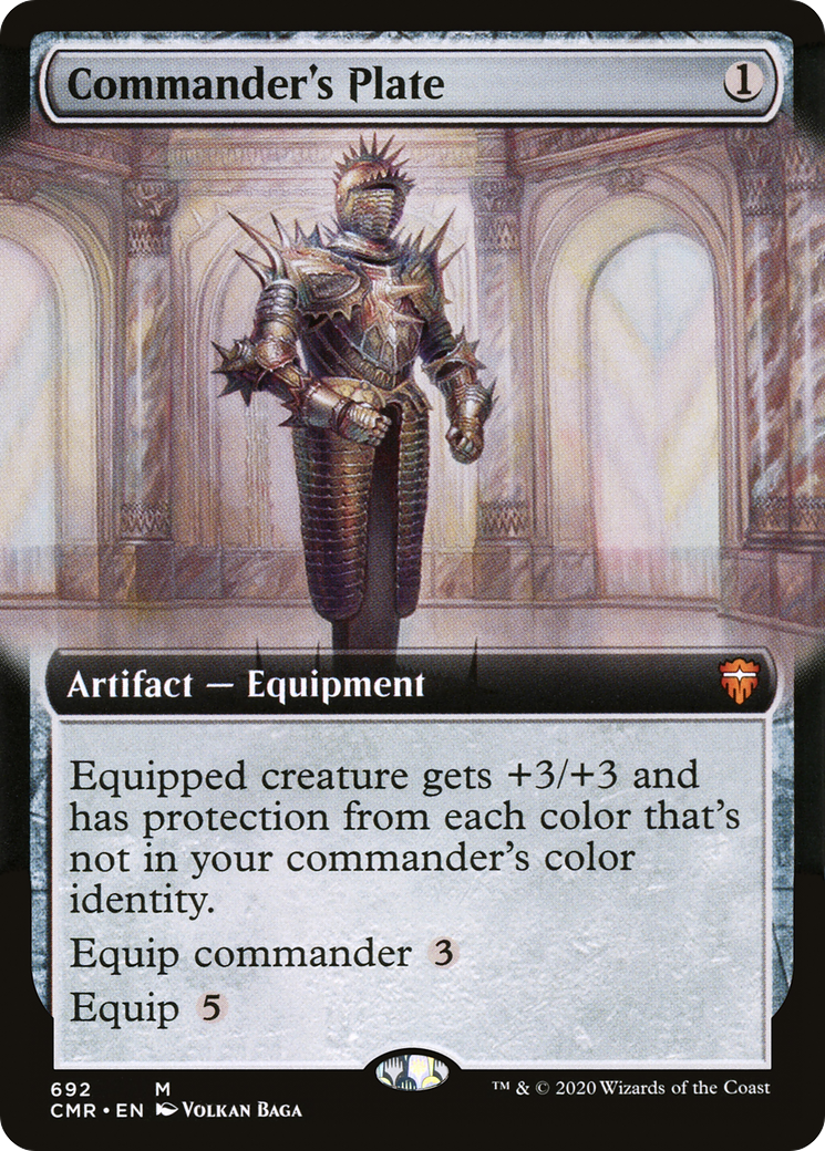 Commander's Plate (Extended Art) [Commander Legends] Foil