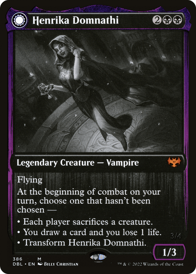 Henrika Domnathi // Henrika, Infernal Seer [Innistrad: Double Feature] Foil