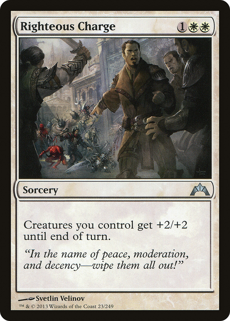 Righteous Charge [Gatecrash] Foil