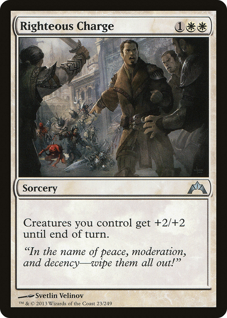 Righteous Charge [Gatecrash] Foil