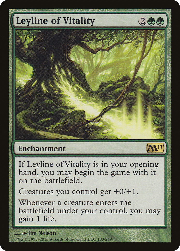 Leyline of Vitality [Magic 2011] Foil