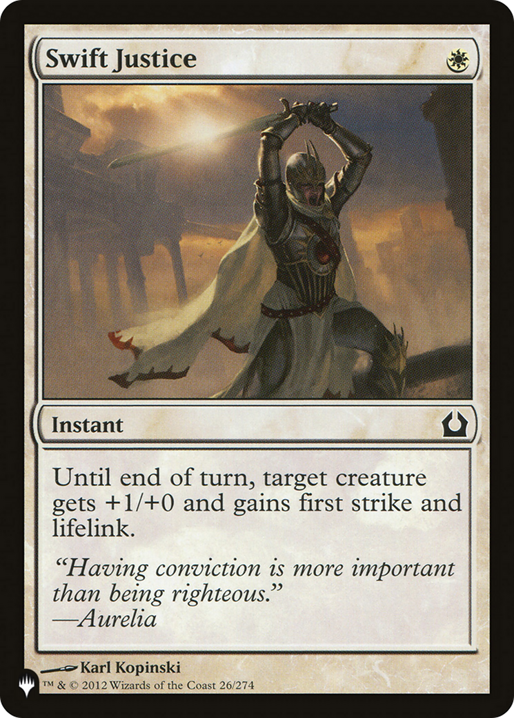 Swift Justice |  (RTR-26) [The List]