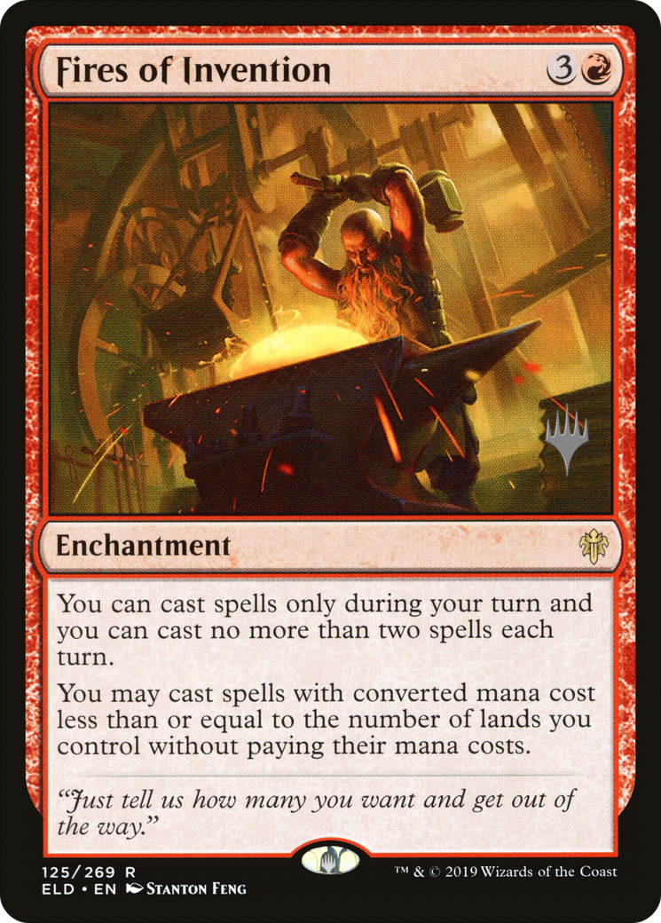 Fires of Invention (Promo Pack) [Throne of Eldraine Promos] Foil