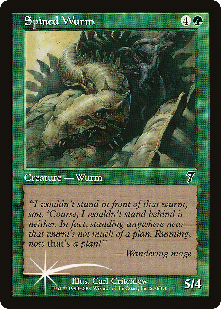 Spined Wurm [Seventh Edition] Foil