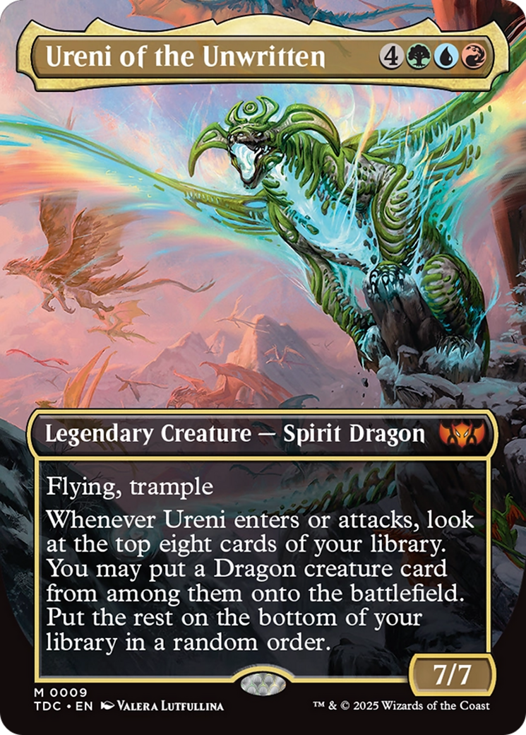 Ureni of the Unwritten (Borderless) (009) [Commander: Tarkir: Dragonstorm]