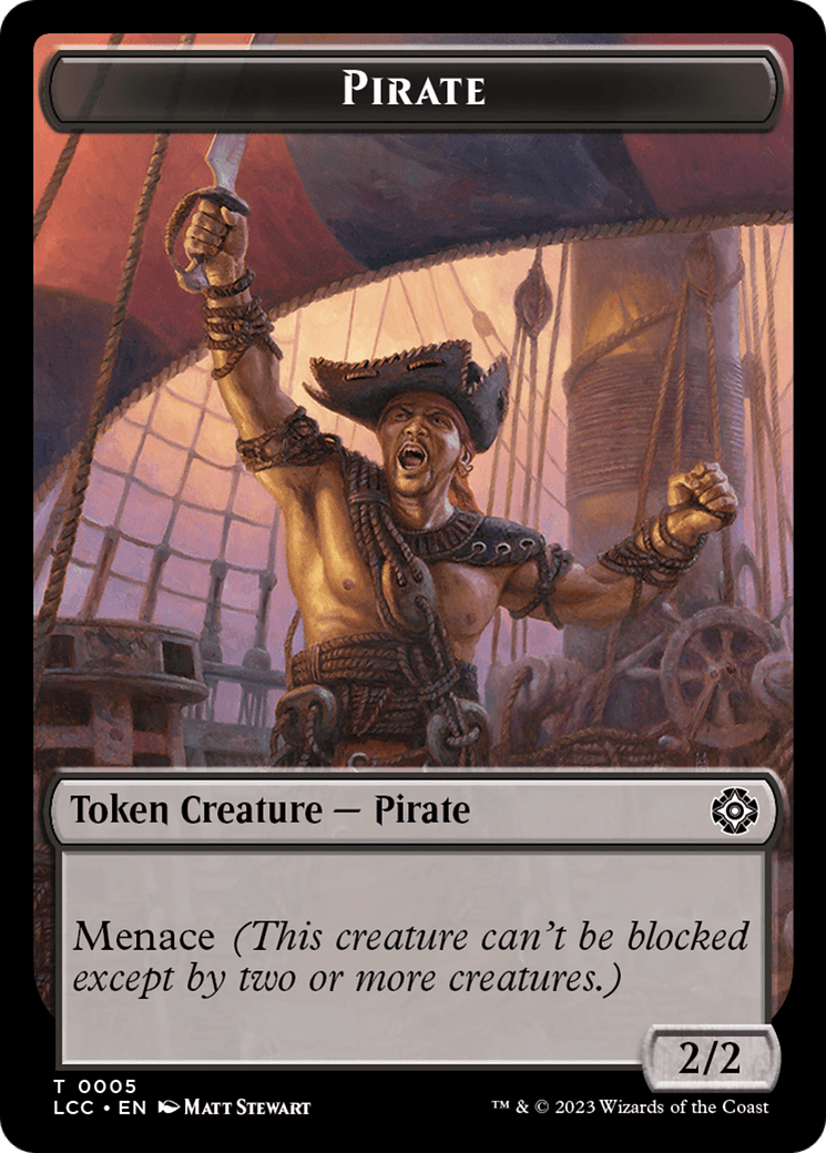 The Monarch // Pirate Double-Sided Token [The Lost Caverns of Ixalan Commander Tokens]