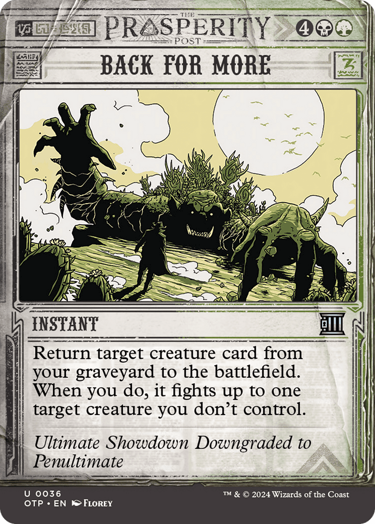 Back for More [Outlaws of Thunder Junction: Breaking News] Foil
