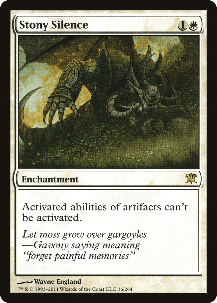 Stony Silence [Innistrad] Foil