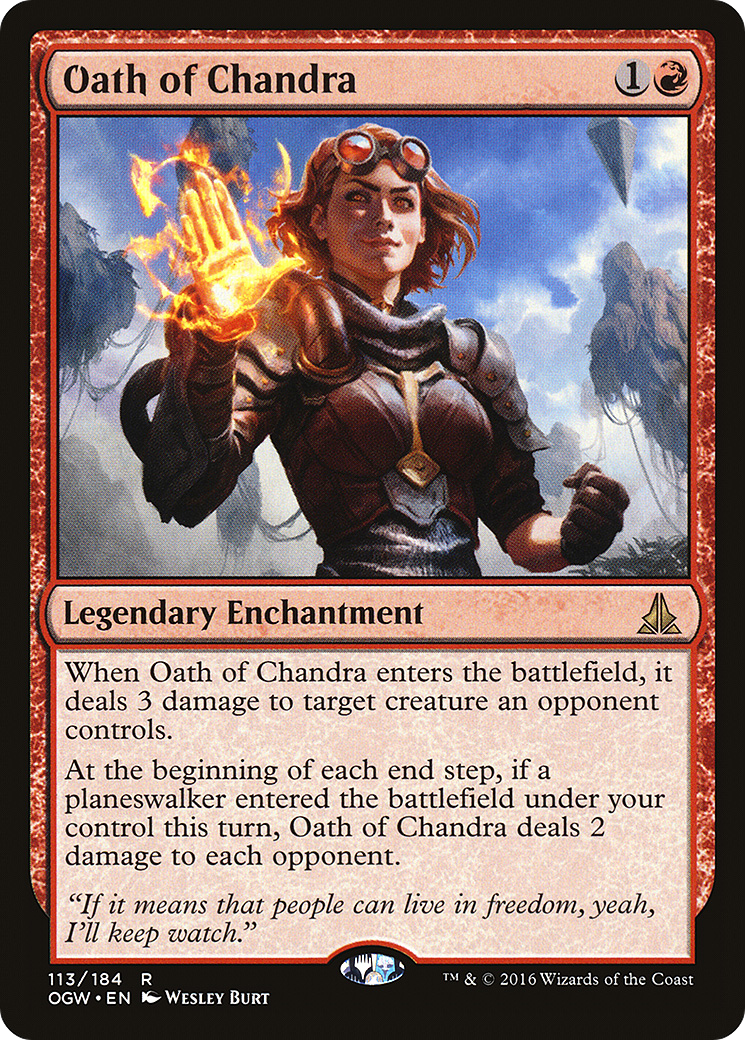 Oath of Chandra [Oath of the Gatewatch] Foil