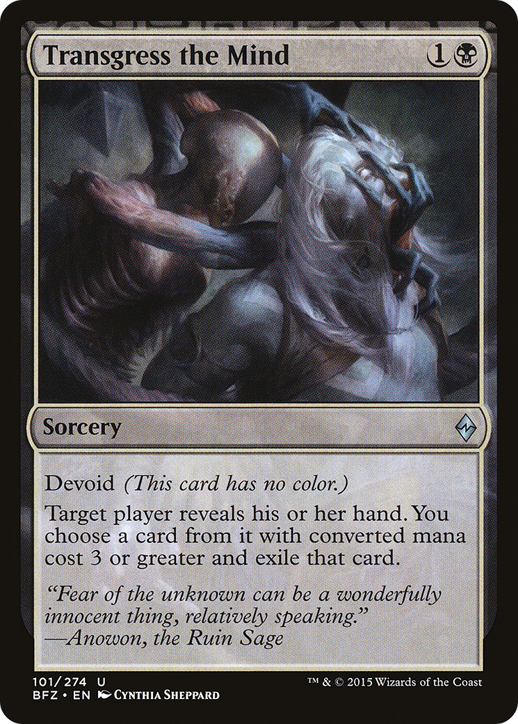 Transgress the Mind [Battle for Zendikar] Foil