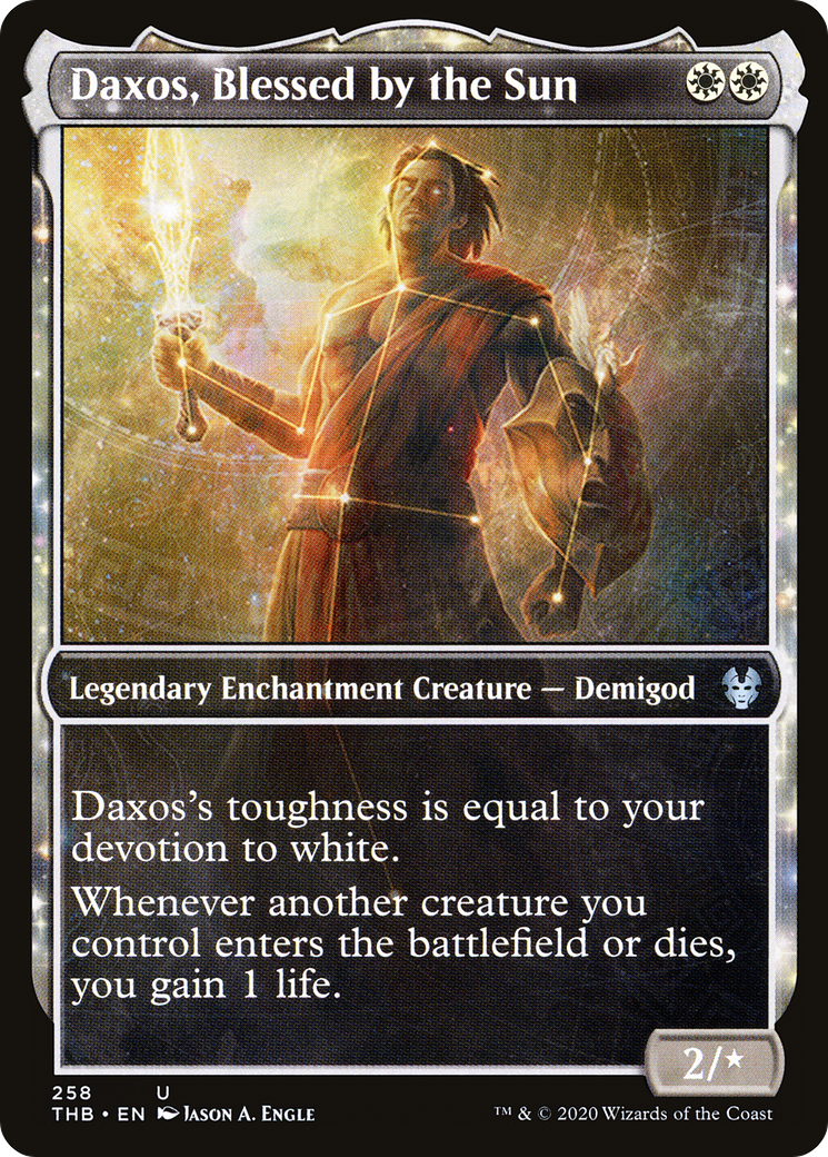 Daxos, Blessed by the Sun (Showcase) [Theros Beyond Death] Foil
