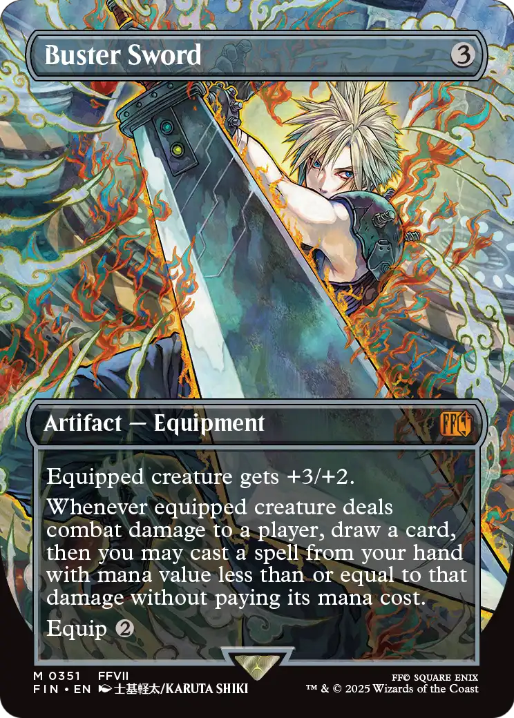 Buster Sword (Borderless) (351) [FINAL FANTASY]  Foil