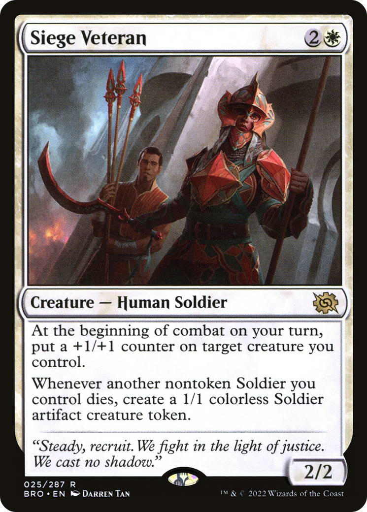Siege Veteran [The Brothers' War] Foil