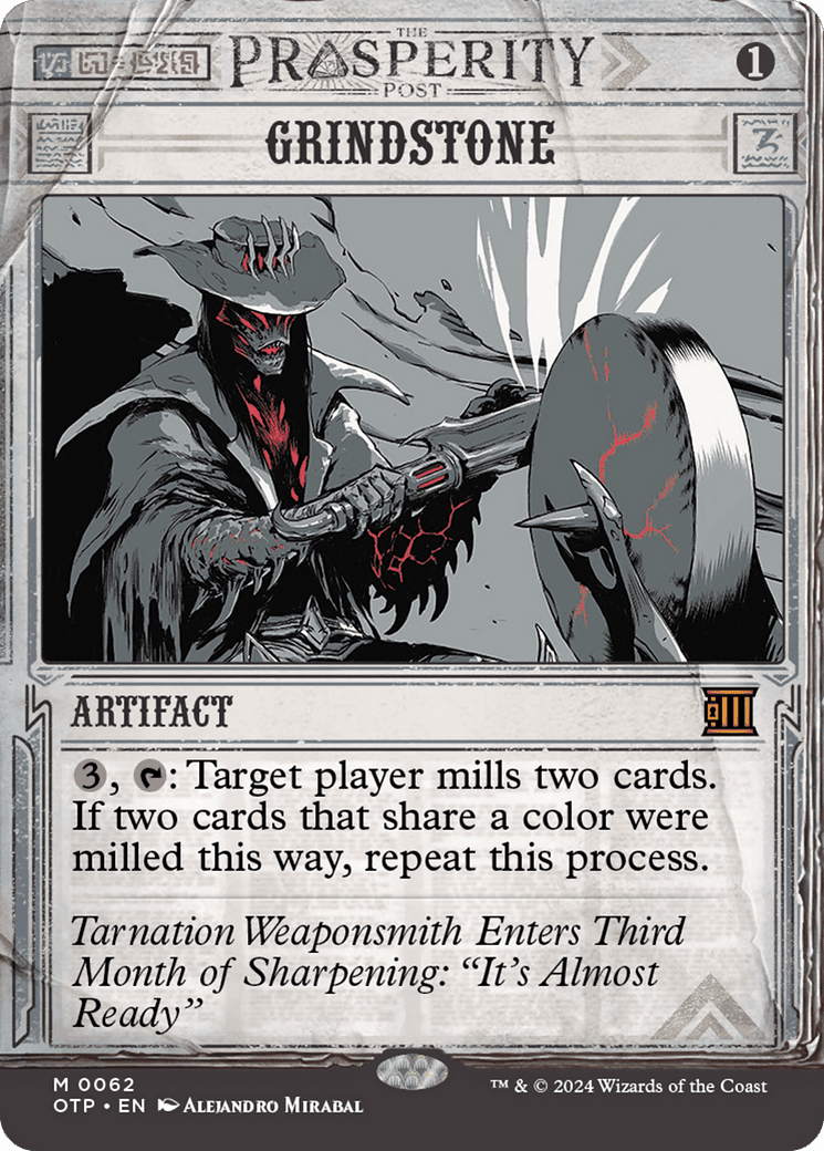 Grindstone [Outlaws of Thunder Junction: Breaking News] Foil