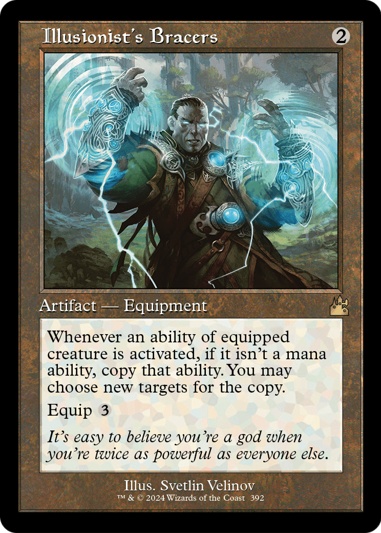 Illusionist's Bracers (Retro Frame) [Ravnica Remastered] Foil