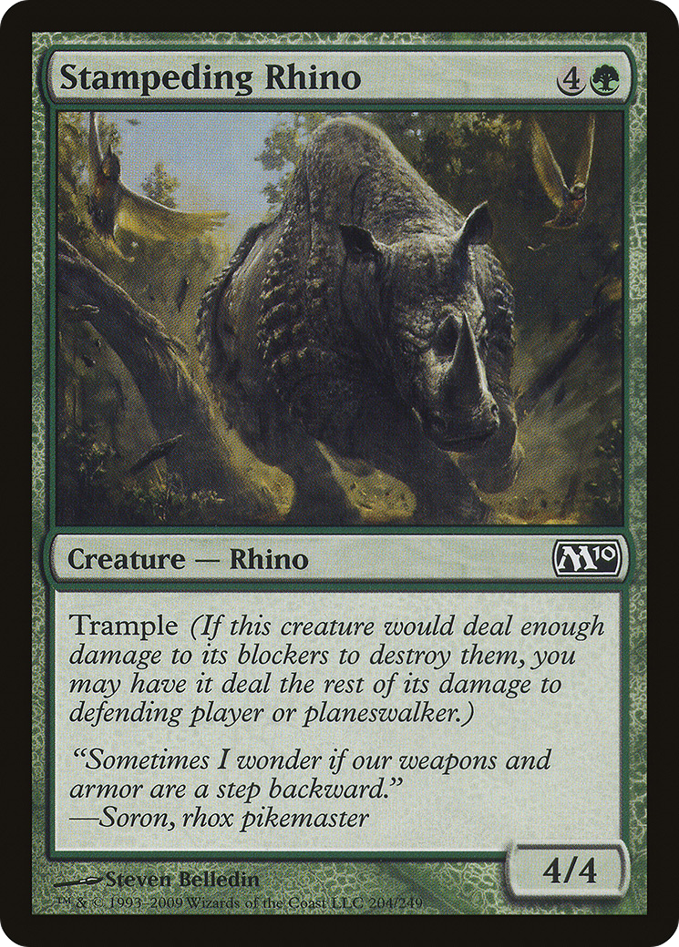 Stampeding Rhino [Magic 2010] Foil