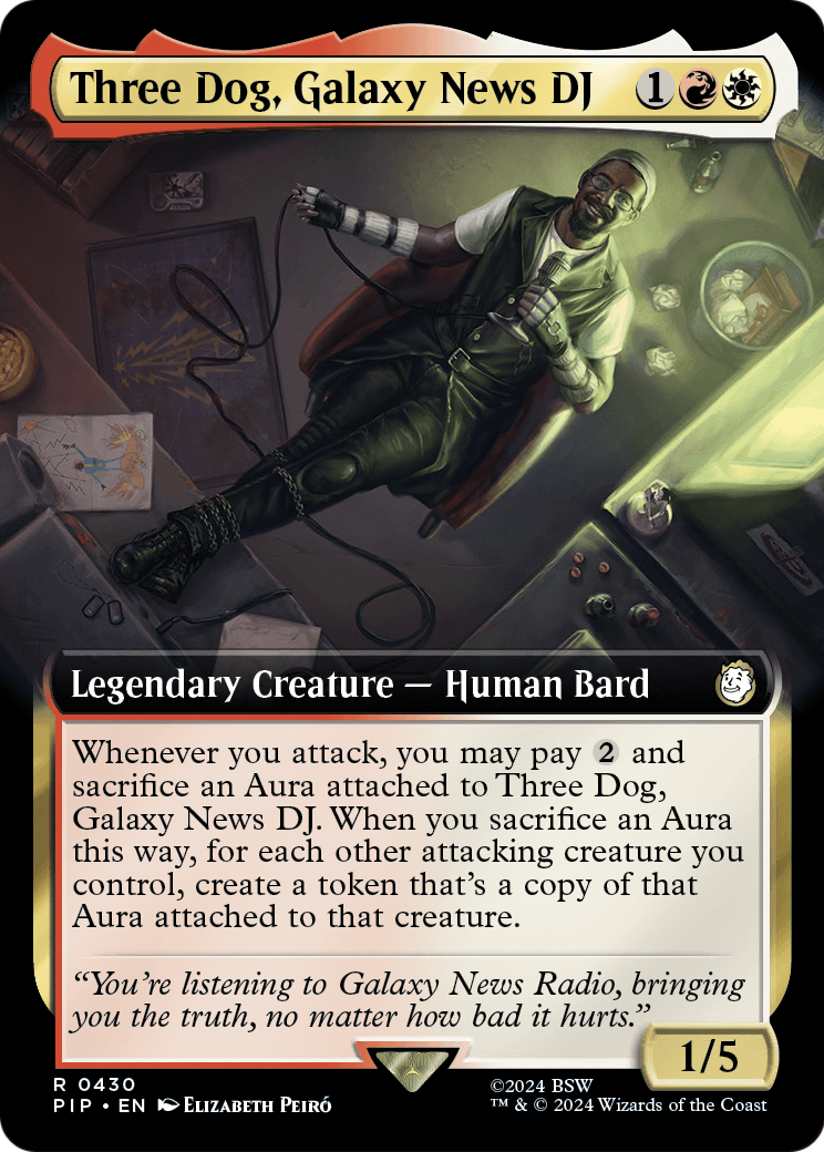 Three Dog, Galaxy News DJ (Extended Art) [Fallout] Foil