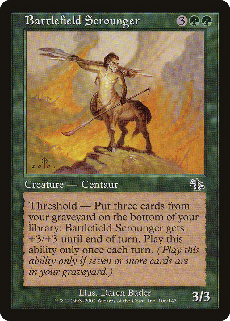 Battlefield Scrounger [Judgment] Foil