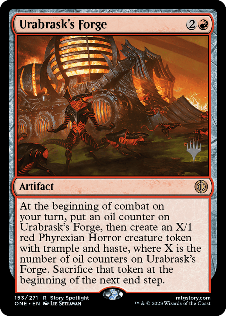 Urabrask's Forge (Promo Pack) [Phyrexia: All Will Be One Promos] Foil