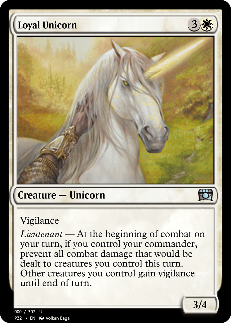 Loyal Unicorn (PZ2-70729) - Treasure Chest