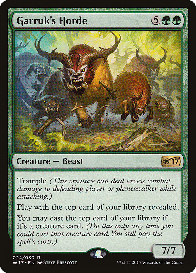 Garruk's Horde 24/30 (Welcome Deck 2017) 