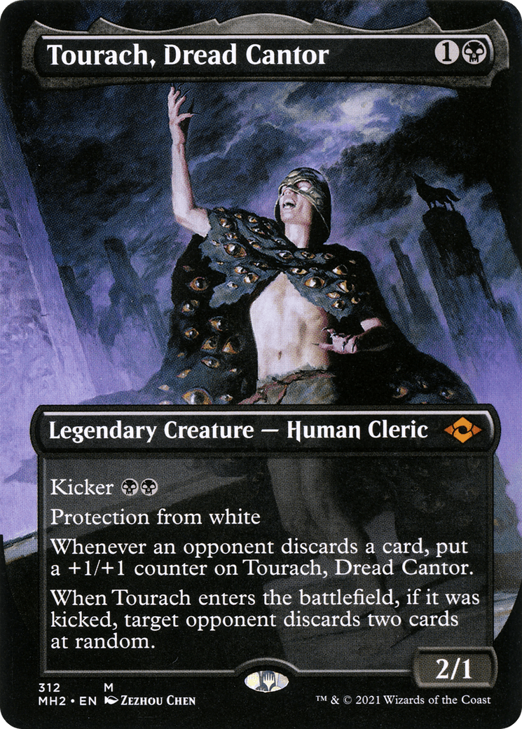 Tourach, Dread Cantor (Borderless Alternate Art) [Modern Horizons 2] Foil
