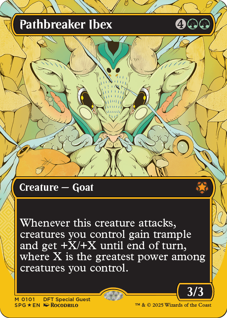 Pathbreaker Ibex (Borderless) (First-Place Foil) (-101) [Special Guests]