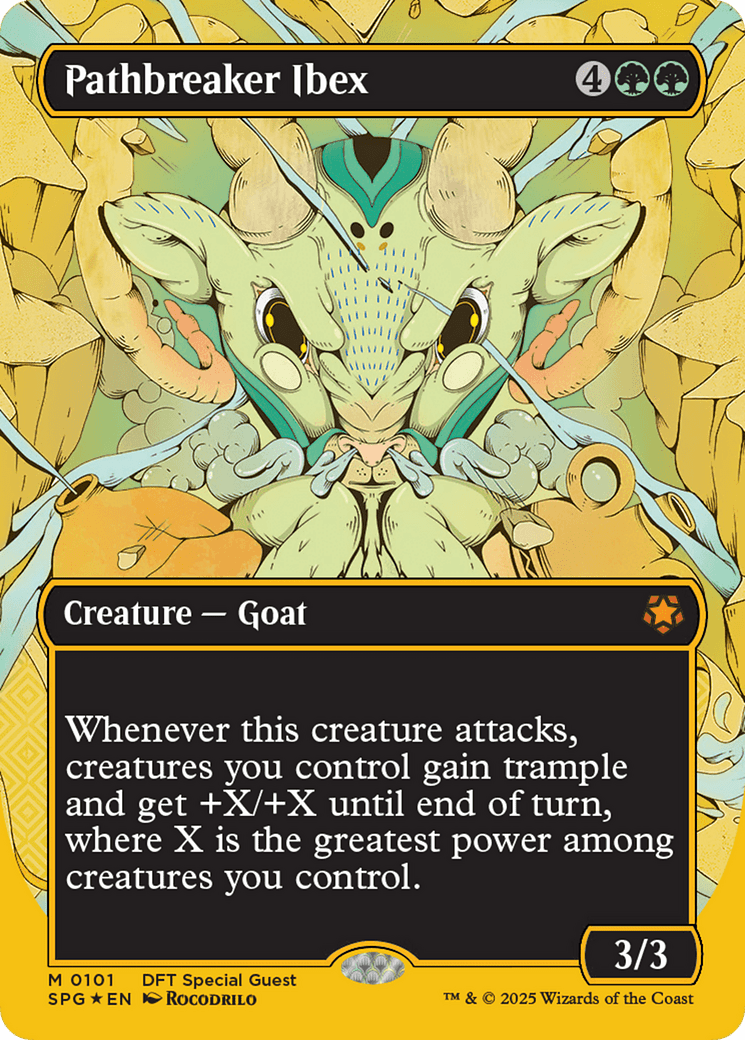 Pathbreaker Ibex (Borderless) (First-Place Foil) (-101) [Special Guests]