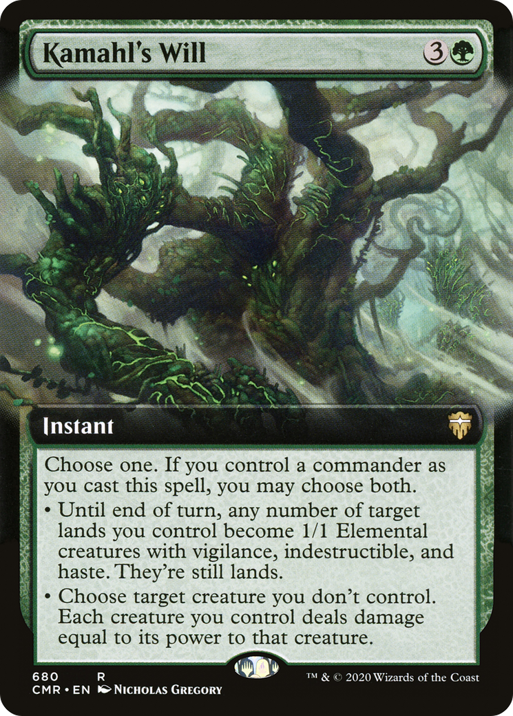 Kamahl's Will (Extended Art) [Commander Legends] Foil