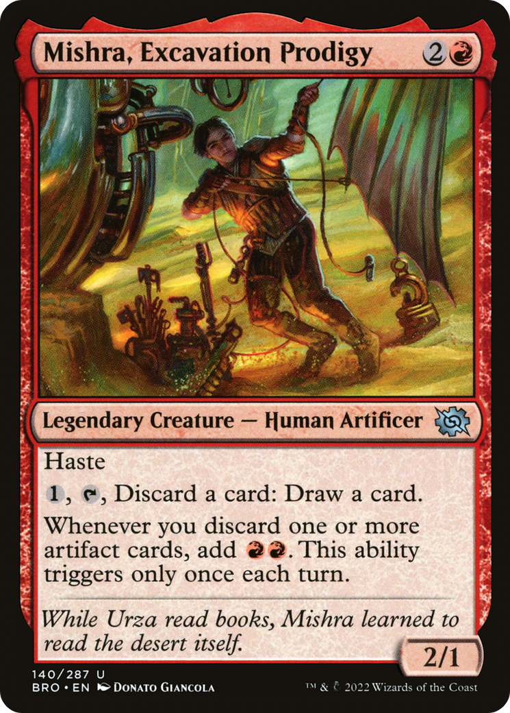 Mishra, Excavation Prodigy [The Brothers' War] Foil