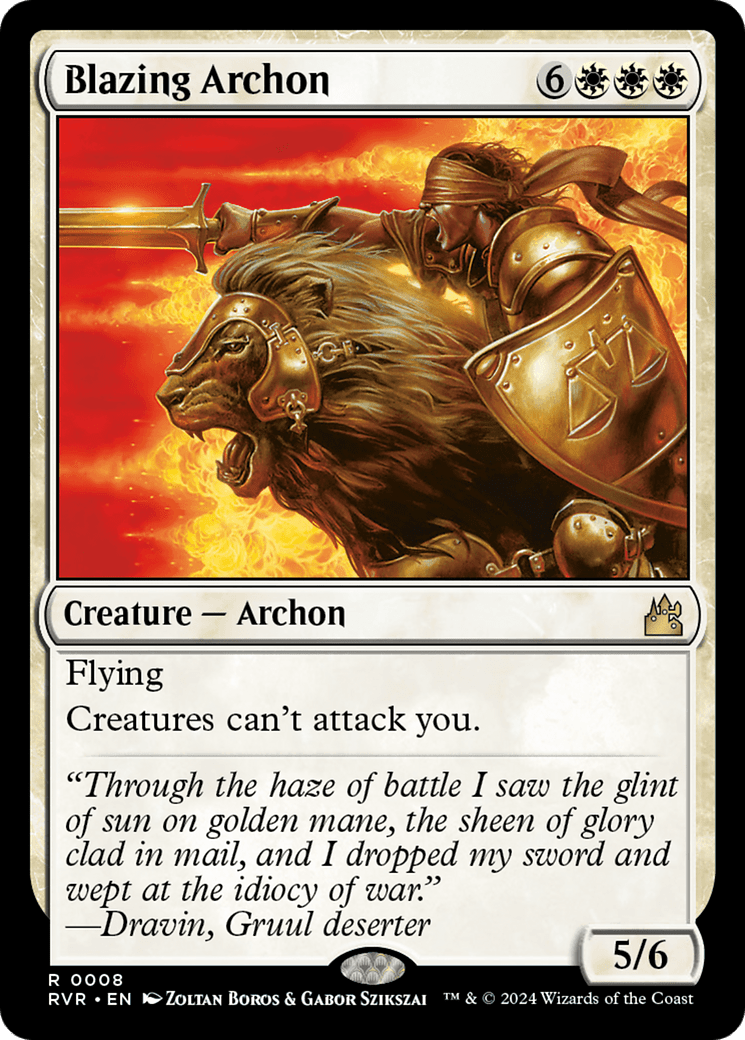 Blazing Archon [Ravnica Remastered]