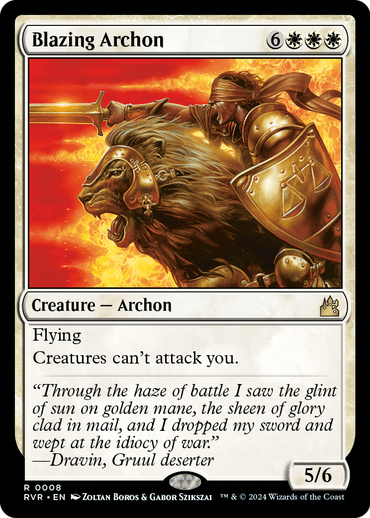 Blazing Archon [Ravnica Remastered]